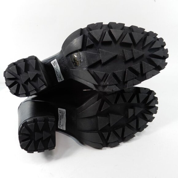 Schutz Zhara Lace up Ankle High Heel Bootie Size 8.5 Black Leather NEW $158 - Picture 12 of 16